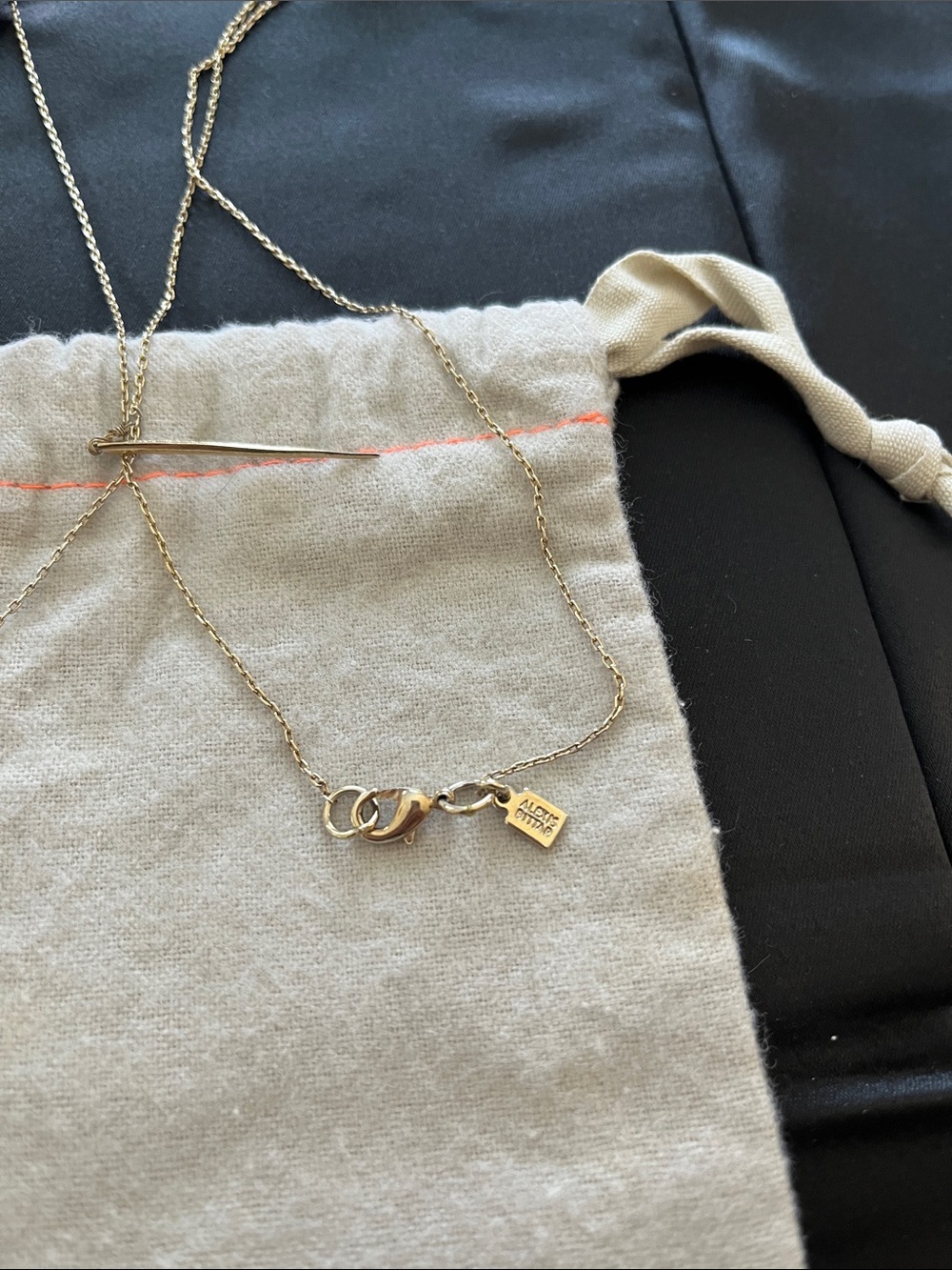 Alexis Bittar Gold Plated Spike Necklace - Picture 4 of 6